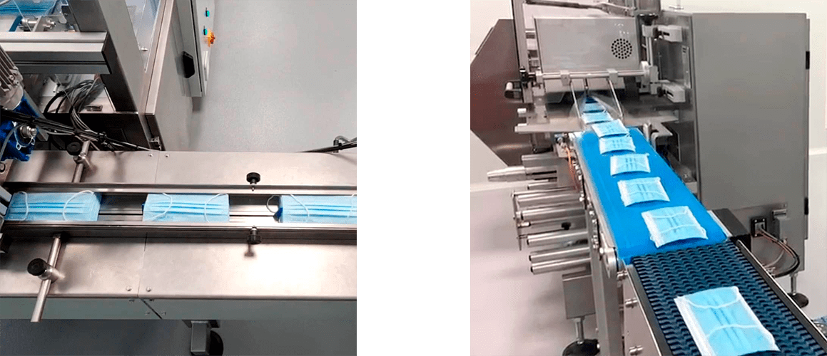 Transportadores y manejo de mascarillas